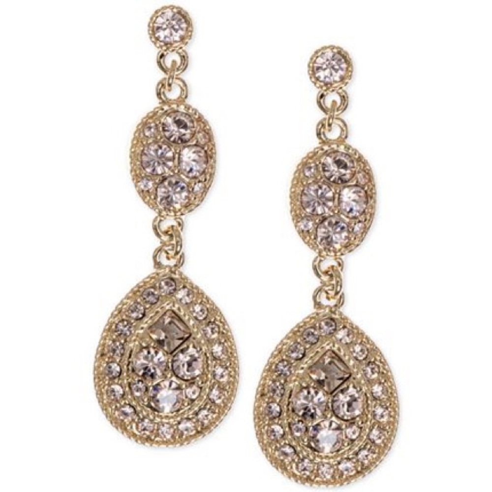 Givenchy Crystal Teardrop Earrings